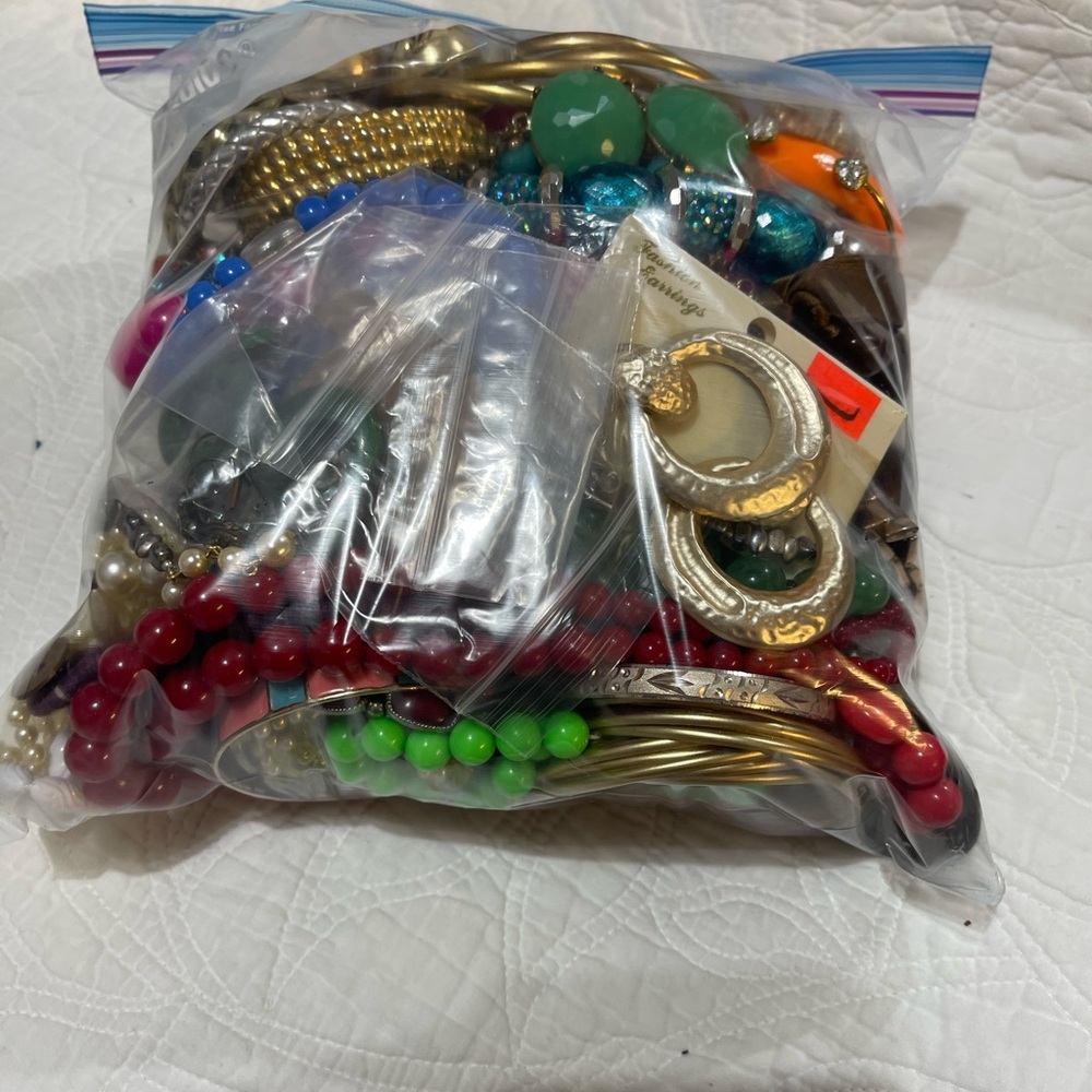 Bag of all type of jewelry